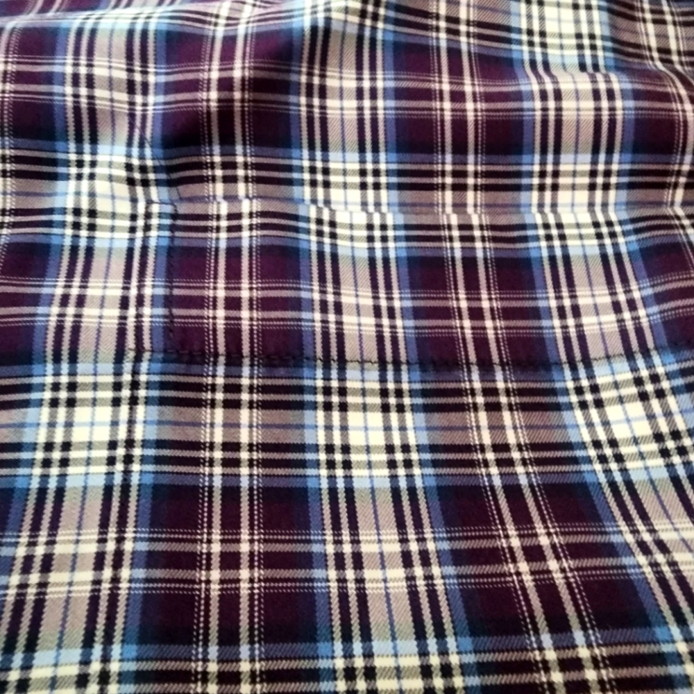 Peter Millar Plaid Button-Down‎ Shirt Long Sleeve XL Cotton Silk Blend NWOT B318